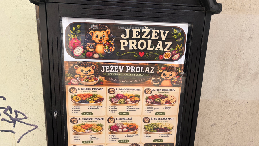 U Tkalčićevoj je otvoren Ježev prolaz, prvi hrvatski lokal specijaliziran za tropske voćne salate