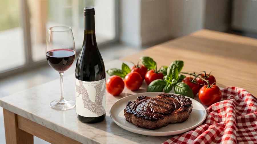 PERFECT PAIRING T-Boneov dugo odležani ribeye brzo se sprijateljio s Livverom Bonardom argentinske vinarije Escala Humana